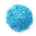 Blue bath salt crystals